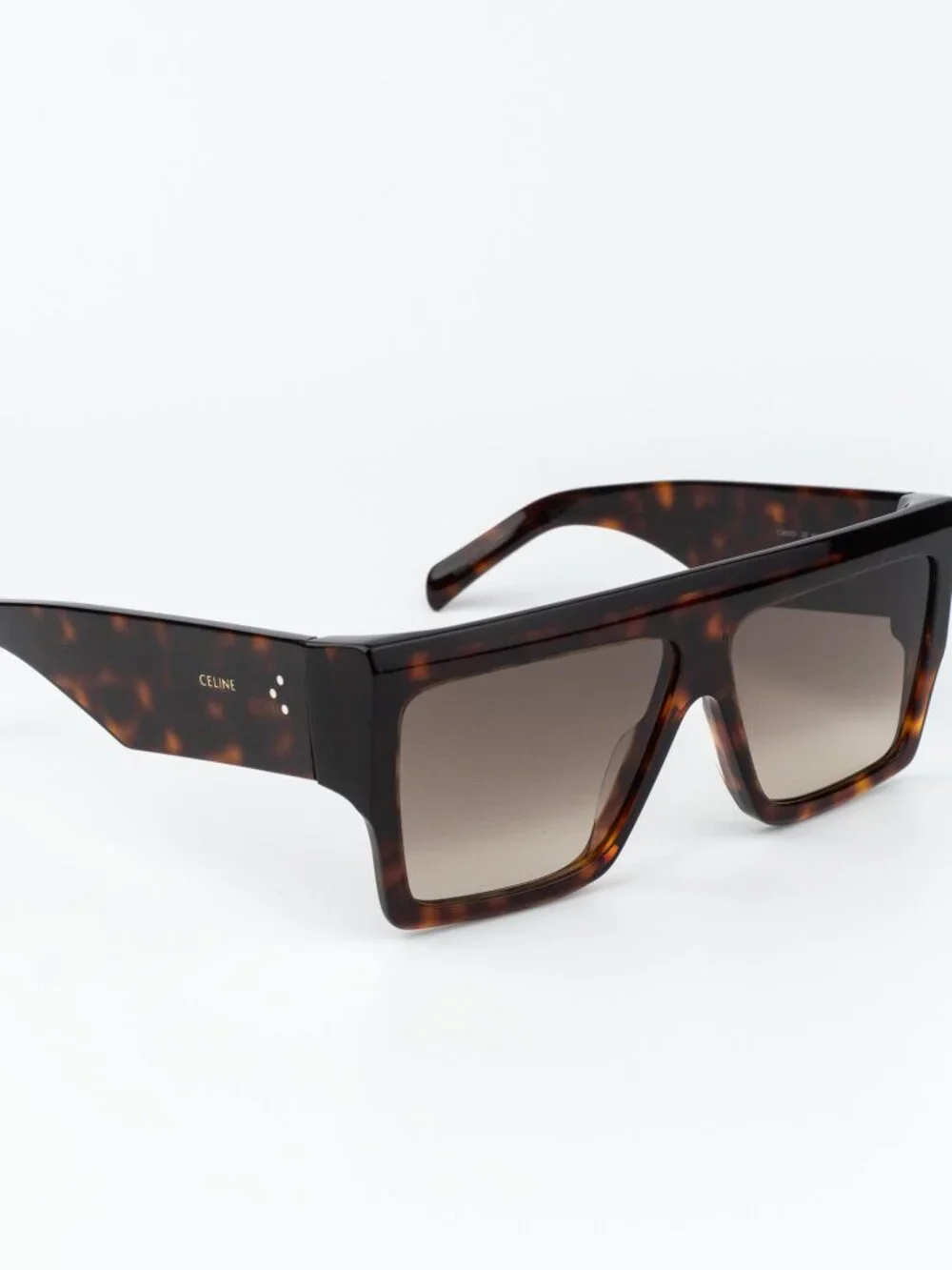 Celine BOLD 3 DOTS Women Sunglasses Havana Brown Gradient Square CL40092I 52F - Picture 4 of 11